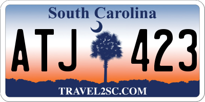SC license plate ATJ423