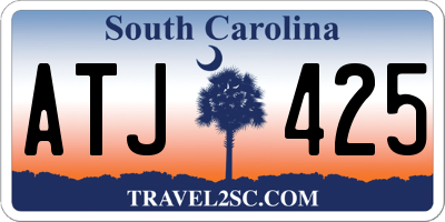 SC license plate ATJ425