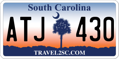 SC license plate ATJ430