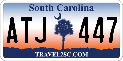 SC license plate ATJ447
