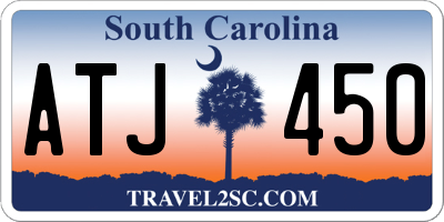 SC license plate ATJ450