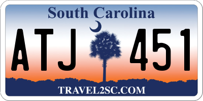 SC license plate ATJ451