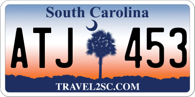 SC license plate ATJ453