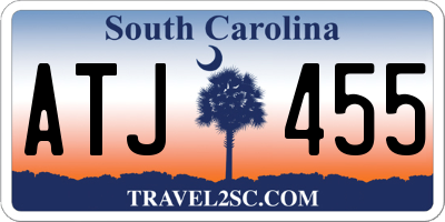 SC license plate ATJ455
