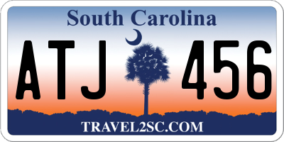 SC license plate ATJ456