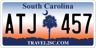 SC license plate ATJ457