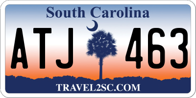 SC license plate ATJ463
