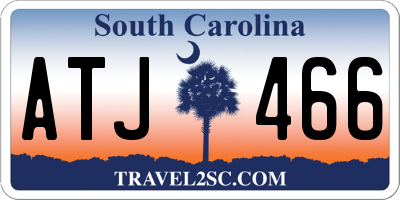 SC license plate ATJ466