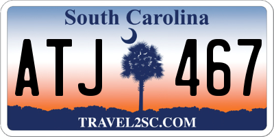 SC license plate ATJ467