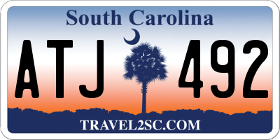 SC license plate ATJ492