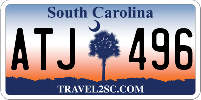 SC license plate ATJ496