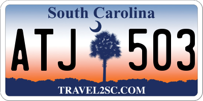 SC license plate ATJ503