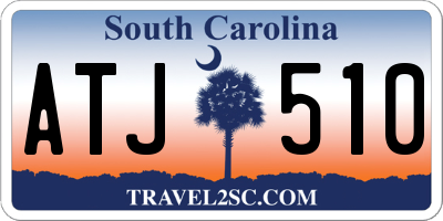 SC license plate ATJ510