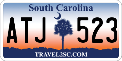SC license plate ATJ523