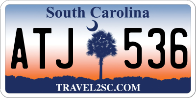 SC license plate ATJ536