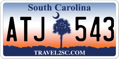 SC license plate ATJ543
