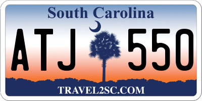 SC license plate ATJ550