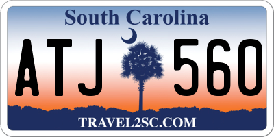 SC license plate ATJ560
