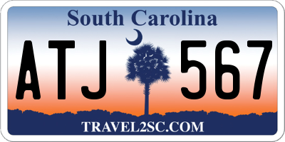 SC license plate ATJ567