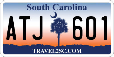 SC license plate ATJ601