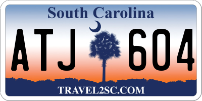 SC license plate ATJ604