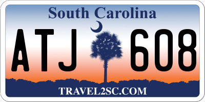 SC license plate ATJ608