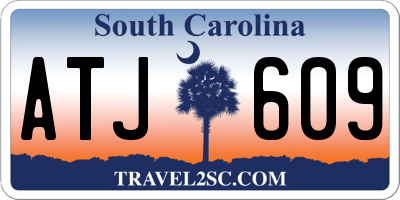 SC license plate ATJ609