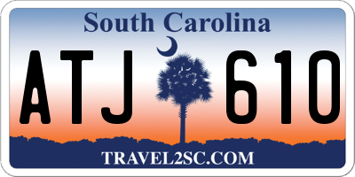 SC license plate ATJ610