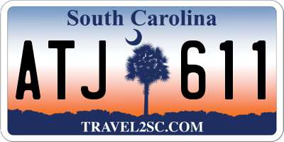 SC license plate ATJ611