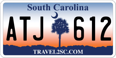 SC license plate ATJ612