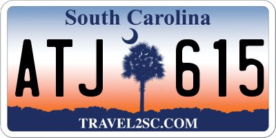SC license plate ATJ615