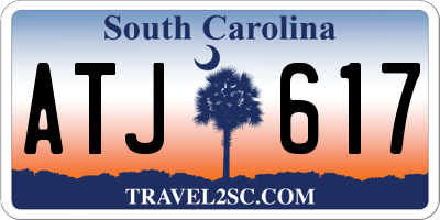 SC license plate ATJ617