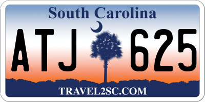 SC license plate ATJ625
