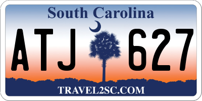 SC license plate ATJ627