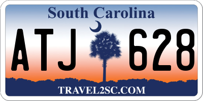 SC license plate ATJ628