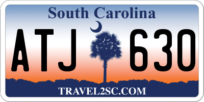 SC license plate ATJ630