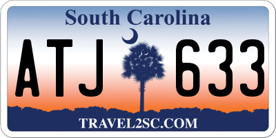 SC license plate ATJ633
