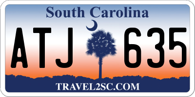 SC license plate ATJ635