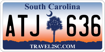 SC license plate ATJ636