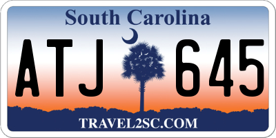 SC license plate ATJ645