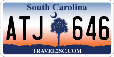 SC license plate ATJ646