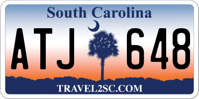 SC license plate ATJ648
