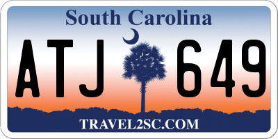 SC license plate ATJ649