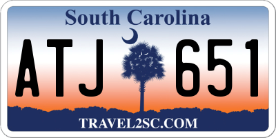 SC license plate ATJ651