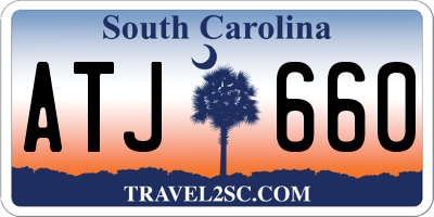 SC license plate ATJ660
