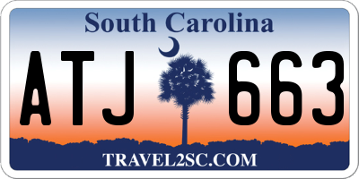 SC license plate ATJ663