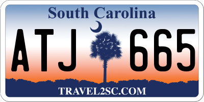 SC license plate ATJ665