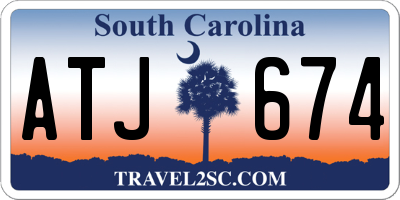 SC license plate ATJ674