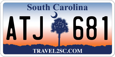 SC license plate ATJ681