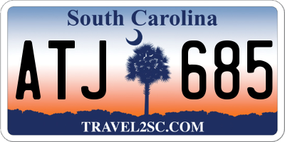 SC license plate ATJ685